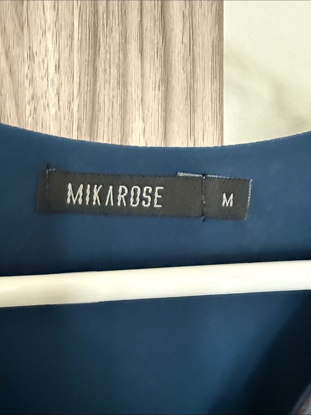 Mikarose Navy Maxi Dress with Ivory Floral Print - Picture 2 of 3